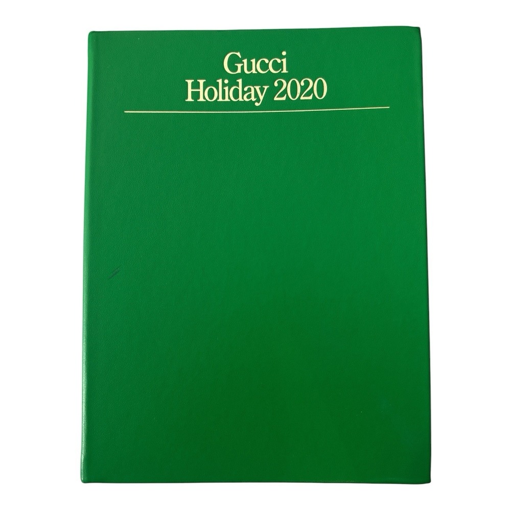 New Gucci Holiday 2020 Green Address Book Catalog Fashion Look Book